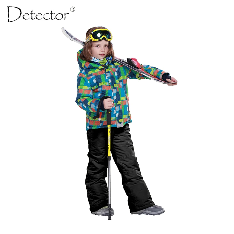 

Detector Boys Ski Set Outdoor Waterproof Windproof Suit Kids Winter Warm Snowboard Ski Jacket