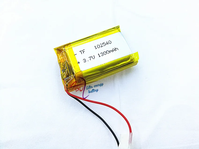 

10pcs SD 3.7V 1300mAh 102540 Lithium Polymer Li-Po li ion Rechargeable Battery cells For Mp3 MP4 MP5 GPS PSP mobile bluetooth