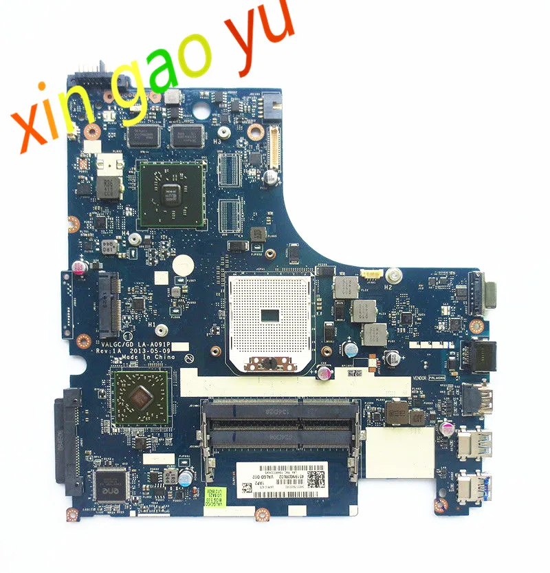 LA-A091P Original For Lenovo G505S Z505 Laptop Motherboard  Socket FS1 DDR3 Mainboard 2GB 100% Test OK