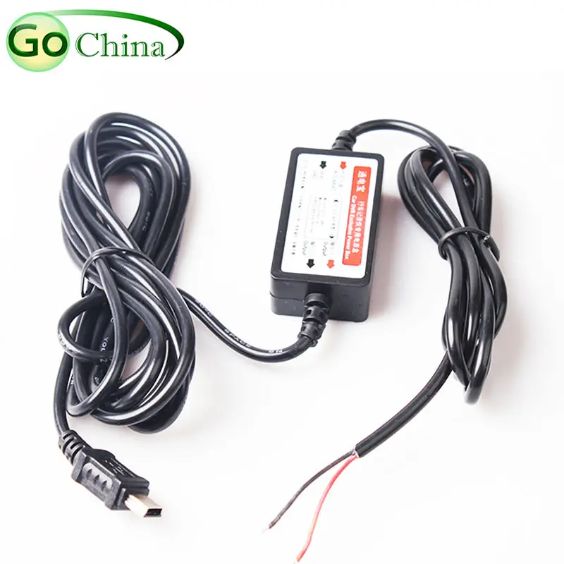 12V - 24V To 5V 2A Car charger Step Down Transformer DC Power Converter Module charger with Mini USB cable For Radar/DVR/GPS