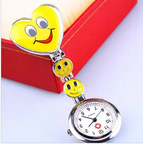 2020 New Nurse Doctor Pendant Pocket Quartz Red Cross Brooch Nurses Watch Fob Hanging Medical