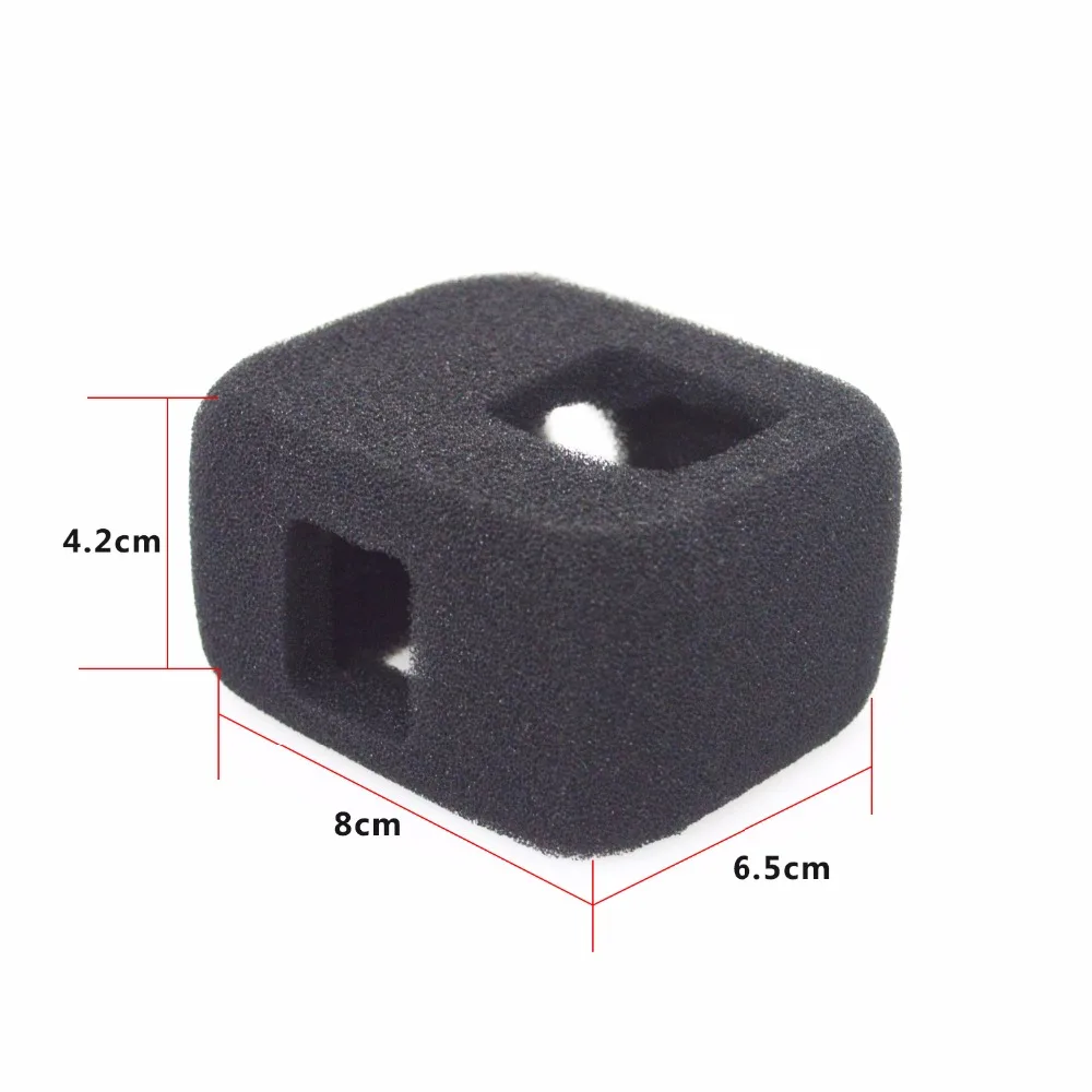 ORBMART Sponge Foam Cover Case Wind Noise Reduction Windshield Enhanced Audio Capture For Gopro Hero 5 6 7 8 Black Sport Camera