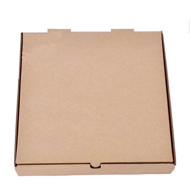 Packing Boxes Snack Box Thicken Case Kraft Paper Packaging Take-out Boxes Food Grade Carry-on Portable Square Cake Holder 10inch