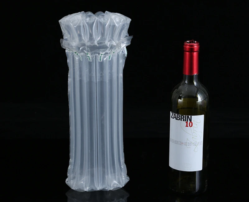 1000pcs Air Filled Protective Wine bottle Wrap Inflatable Air Cushion Column Wrap Bags Anti-fall cushion air column bag