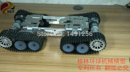 큰! 4 WD 장애물 surmount 탱크 자동차 섀시/높은 토크, 금속 구조, 큰 부하/스마트 탱크 자동차 섀시 diy용