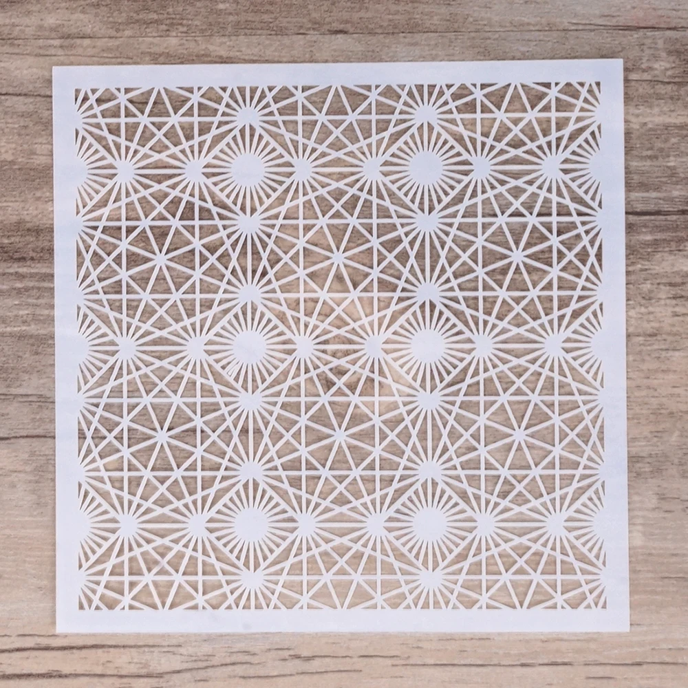 13 cm DIY Craft Layering Geometric Stencil For Walls Painting Scrapbooking Stamping Album Decorative Embossing Paper Cards