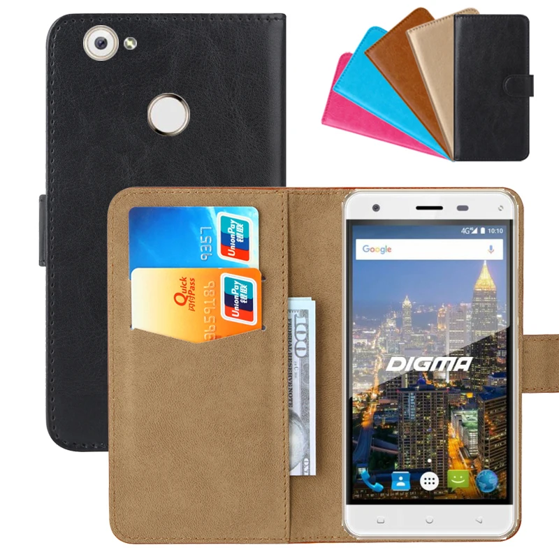 

Luxury Wallet Case For Digma CITI ATL 4G PU Leather Retro Flip Cover Magnetic Fashion Cases Strap