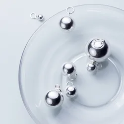 925 srebro okrągła kula Charms (bez dzwonka) 5-24mm błyszczący Ornament zawieszki DIY prezent naszyjnik komponenty do wyrobu biżuterii