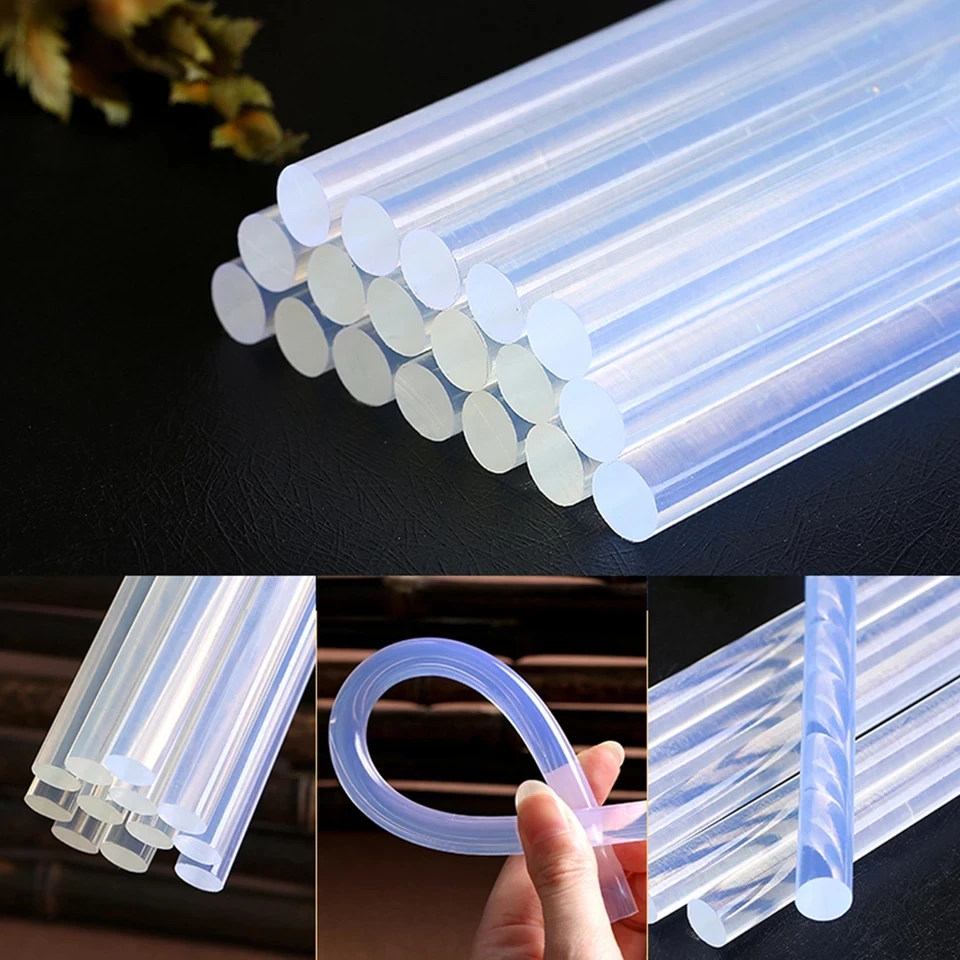 10Pcs 7mm or 11mm Hot melt Glue stick adhesive Translucent Strong Viscosity Rods for Glue Gun Home DIY Industrial Repair