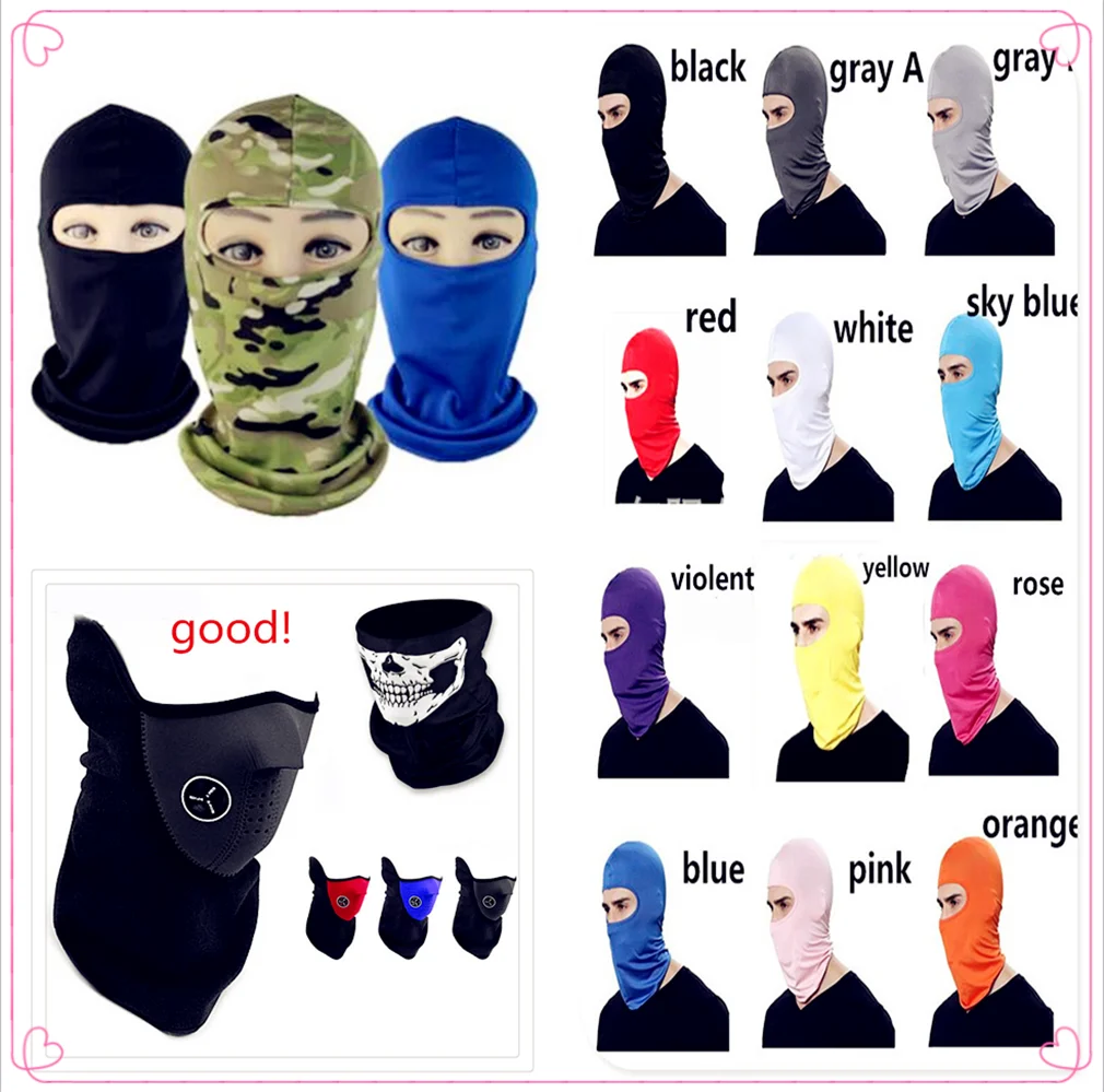 Outdoor Sports hat Neck Motorcycle Face Mask Winter Warm Ski for SUZUKI GSX250 GSX550 GSX600 FJFV GN72A Katana GSXR1000