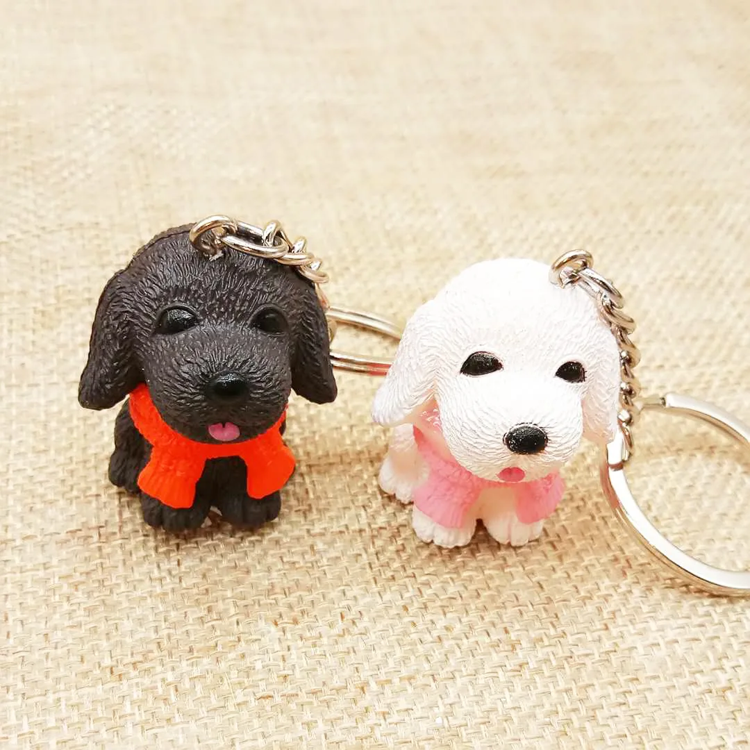 Hot Women Cartoon Cute Dog Shaped High Quality Key Chain Bag Fashion Accessories New Men Best Couple gift Jewelry K1998