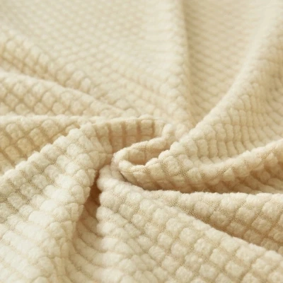 غطاء أريكة سميك بلون نقي مرن عام، غطاء أريكة من القماش المطاطي العالمي الشامل