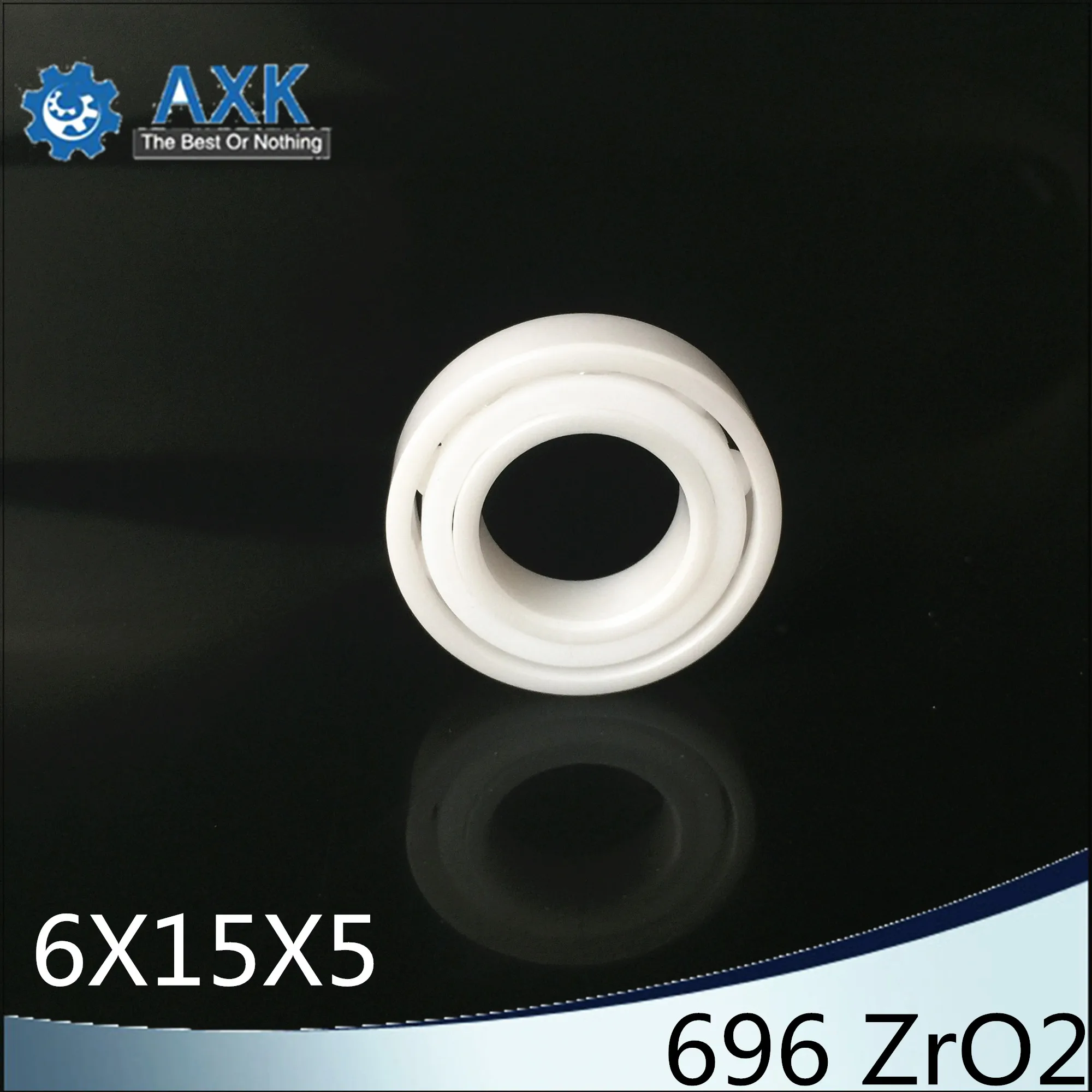 

696 Full Ceramic Bearing ( 1 PC ) 6*15*5 mm ZrO2 Material 696CE All Zirconia Ceramic 619/6 Ball Bearings