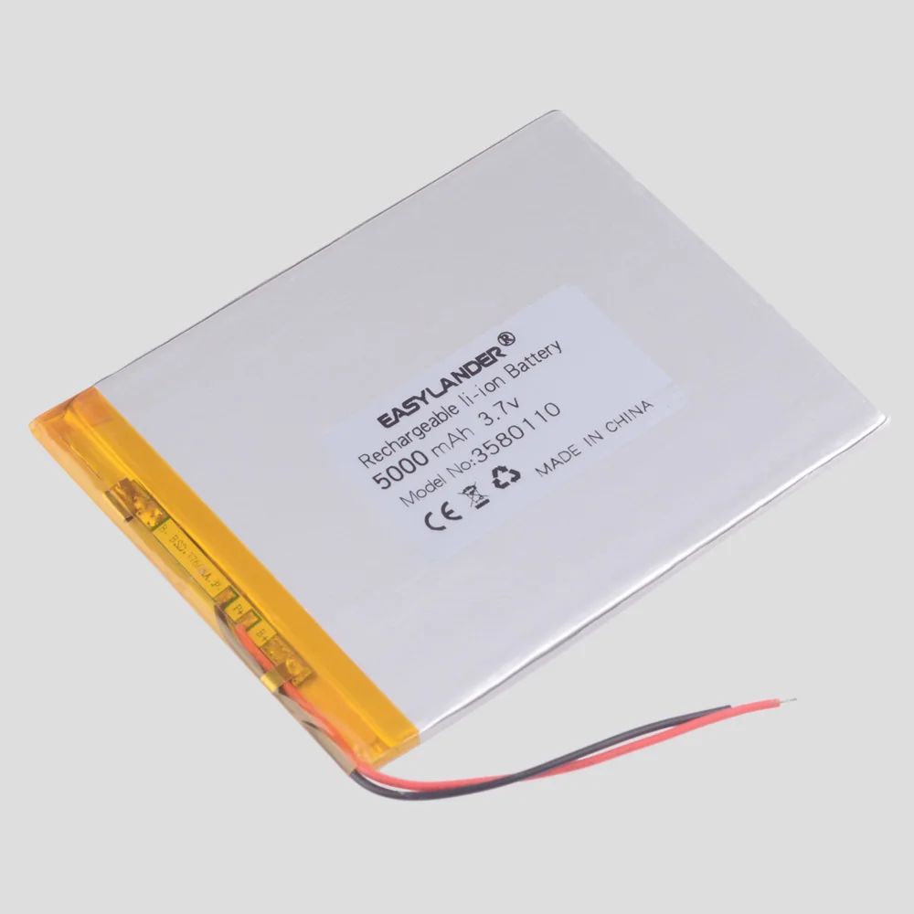3580110 Pin Lithium 5000MAH 3.7V Pin Máy Tính Bảng 8 Inch N83, n86 A86 A85 Dây Nhảy EZBOOK 3 Pro