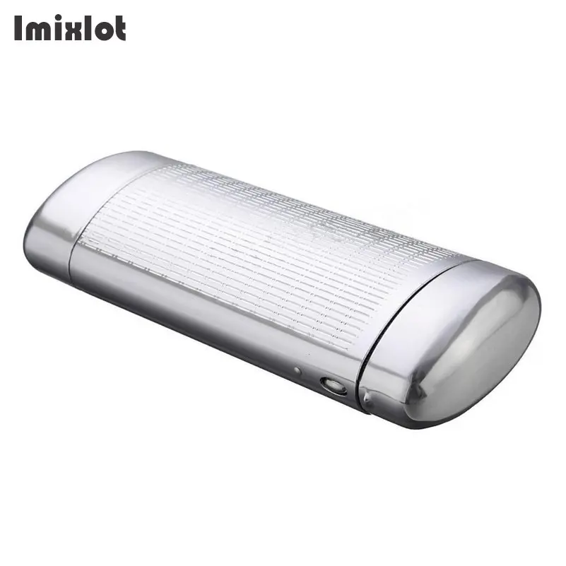 Imixlot Design Silver Aluminum Magnesium Elegant Sunglasses Cases High Quality Automatic Reading Glasses Box Spectacle Cases