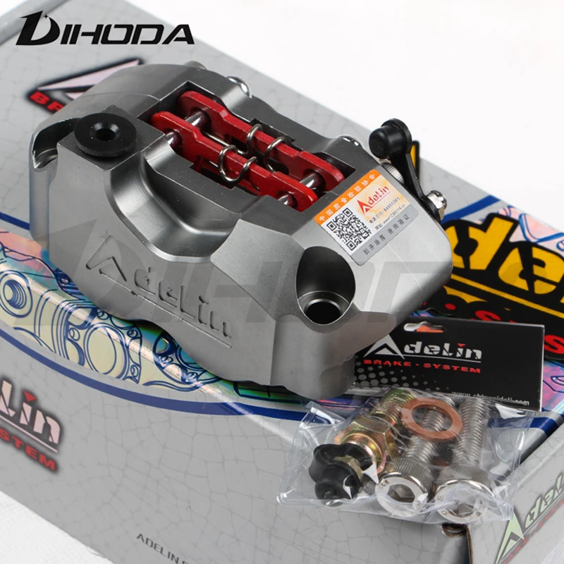 Adelin ADL-1 motorcycle 4 piston brake calipers pump 82mm mounting  200 220 for WISP RSZ Turtle King small radiation