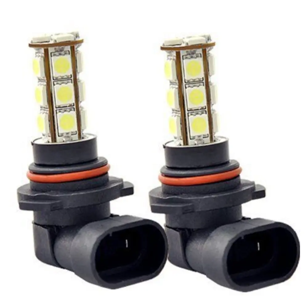 EE support 2 Pcs 9006 HB4 6000K 18 SMD White LED Car Lights Fog Lamp Bulb Bright Sales