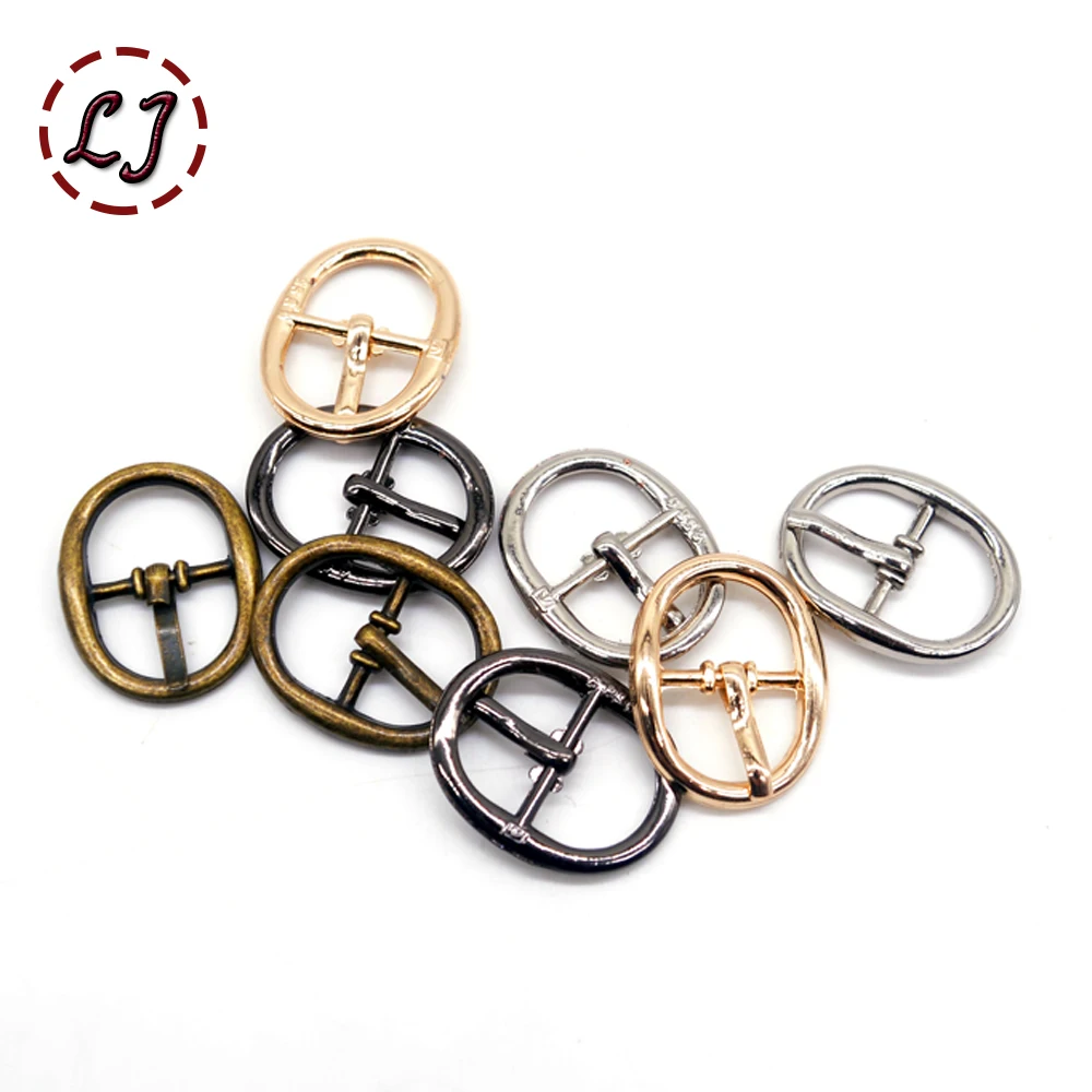 High quality 20pcs/lot 12mm width silver gun-black gold small Square round alloy metal shoes bags Buckles  DIY Accessory Sewing