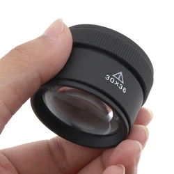 New 30X 36mm Magnifier Jeweler Optics Loupes Lens Magnifying Glass Microscope for Coins/ Stamps/ Jewelry/ Lupe