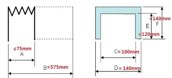 Flexible accordion cover for CNC machine,140mmx140mmx575mm