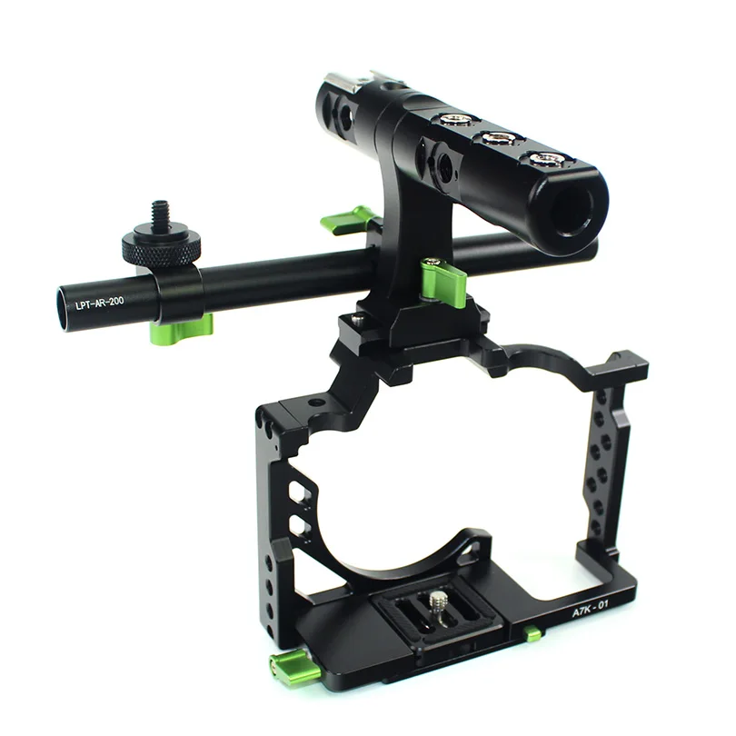 Lanparte Top Handle Grip + Camera Cage for Sony A7S A7SII A7R3 A7S2 A7R2 Camera