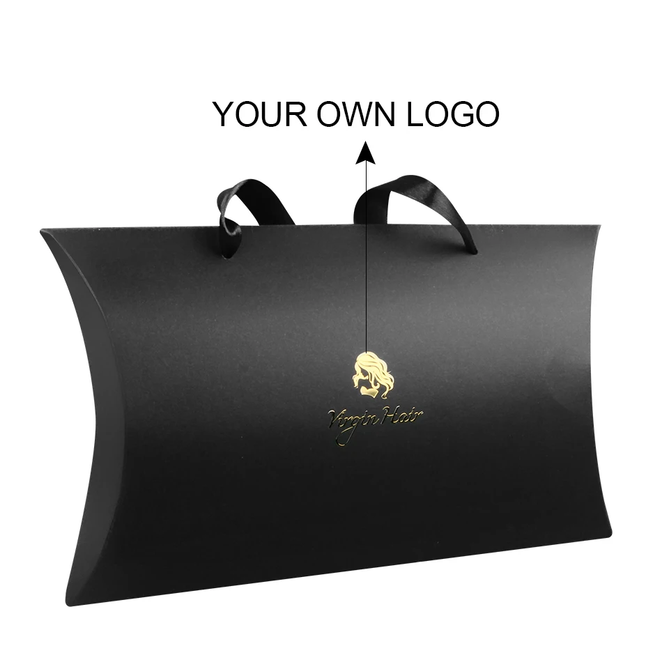 

Custom Luxury Women Human Virgin Hair extensions bundles paper packaging boxes stock customizable hair packaging packing boxes