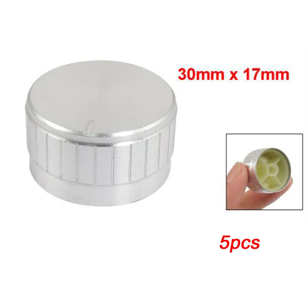5pcs Potentiometer Rotary Control Knobs Caps 17mmx30mm s473