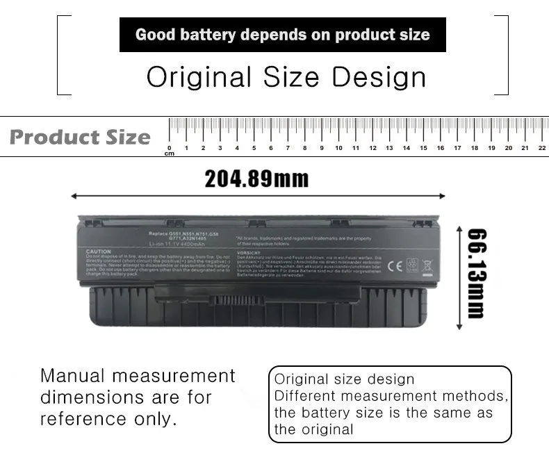 A32LI9H A32N1405 Bateria Do Portátil Para Asus G551 G551J G58 G771 GL551 GL771 N551 N751 10.8V 56WH