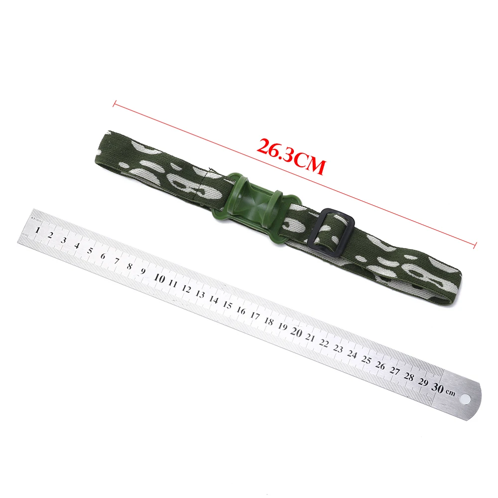 1Pc New Green Color Headlamp Headband Head Belt Strap  Headlight Mount Holder Flashlight Lamp Torch Elastic Outdoor Tools