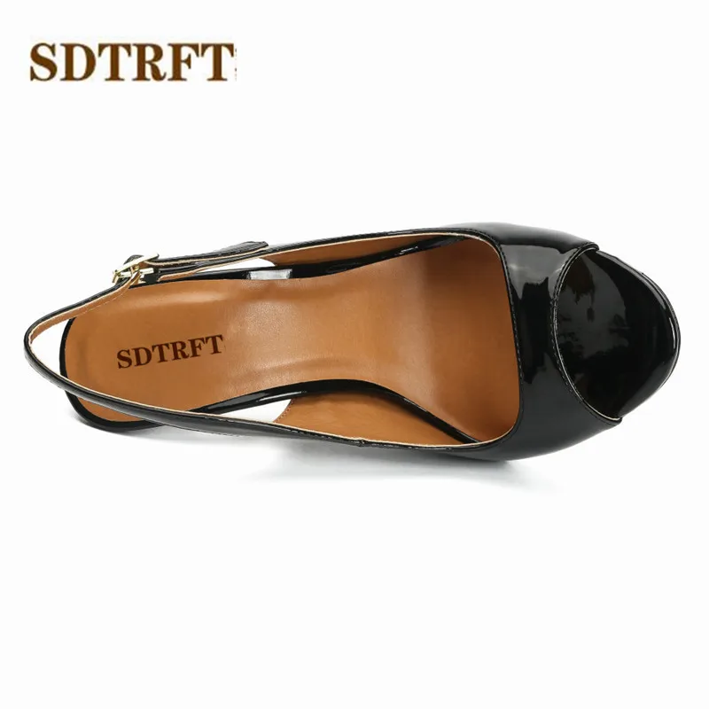 SDTRFT damen Stilettos 13 cm dünne high heels sexy Cosplay Schnalle pumpen frauen hochzeit schuhe sapato feminino Plus: 45 46 47 48