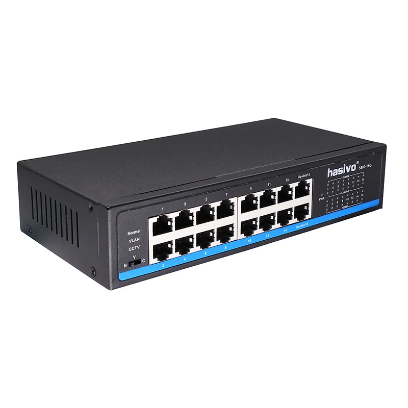 16 Port  RJ45 All Gigabit Ethernet switch  lan switch ethernet switch