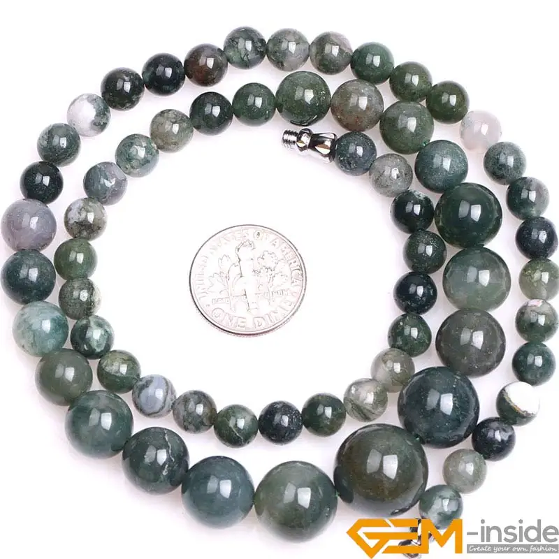 6--14mm round natural graduated stone beads jades moss agates sodalite garnet DIY beads for jewelry making strand 15 inch