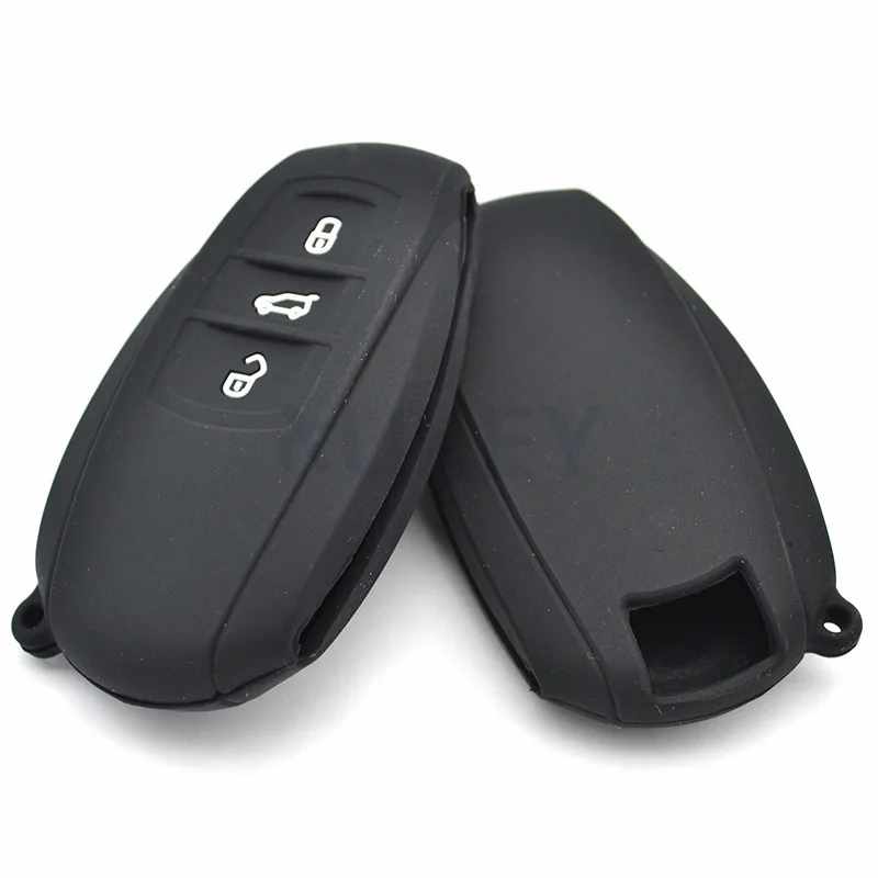 AX 3 Button For VW Touareg Silicone Remote Key Case Fob Shell Cover Skin Holder 2010 - 2018