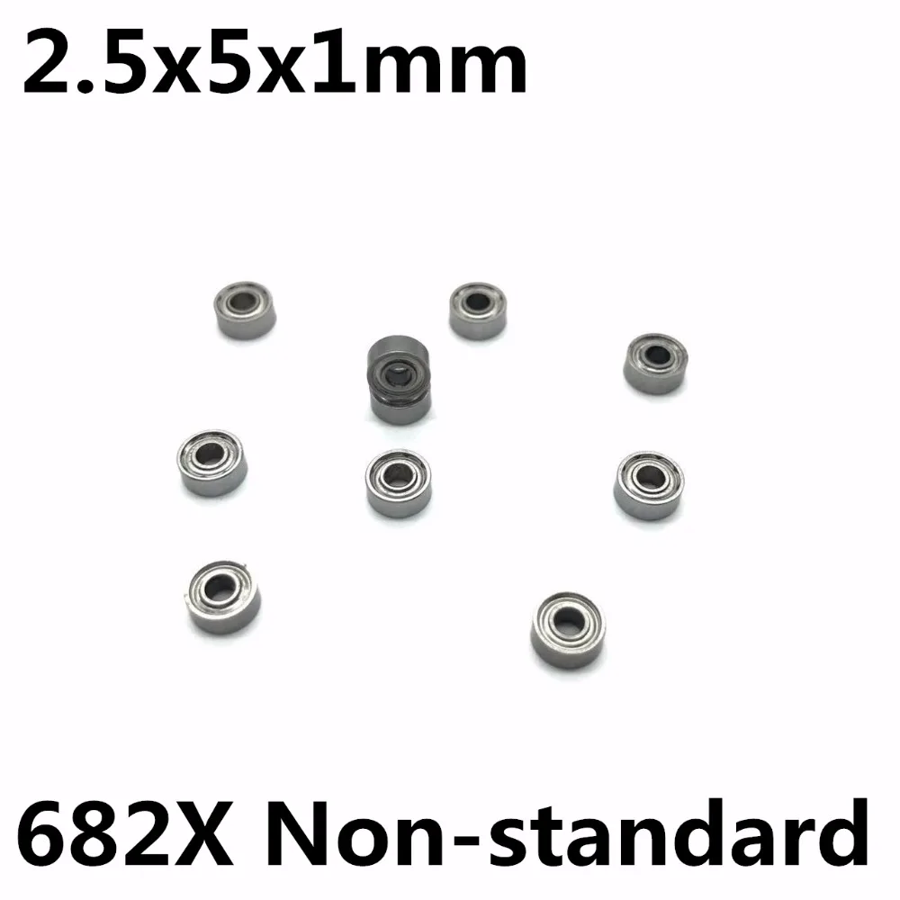 

10Pcs 682X Open 2.5x5x1 mm Deep groove ball bearing Miniature bearing High quality Model aircraft Smooth 682