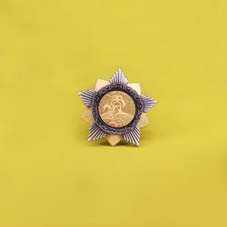 Khmelnitsky medal brooch Ukrainian military pins men's coat shirt accessories vintage Soviet metal badge USSR rare collectible
