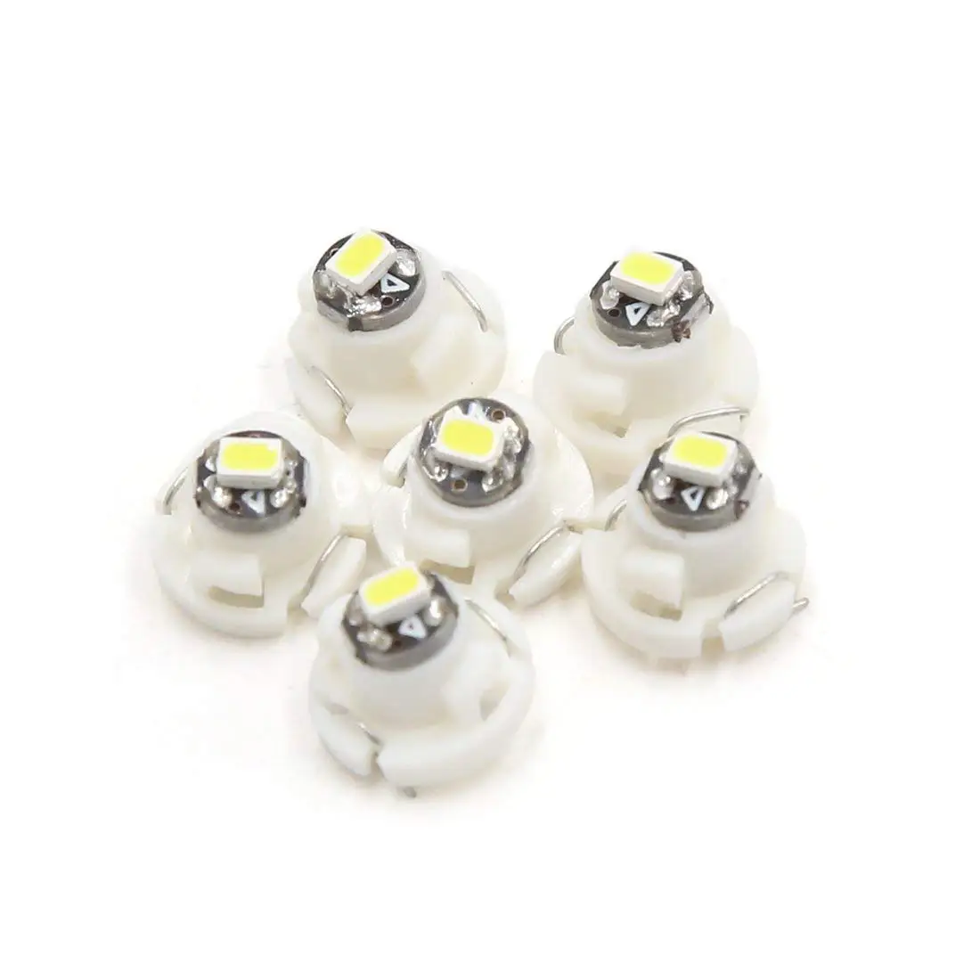 

uxcell 6 Pcs T4.2 White 3020 LED Dashboard Panel Light Lamp Bulb for Car Interior