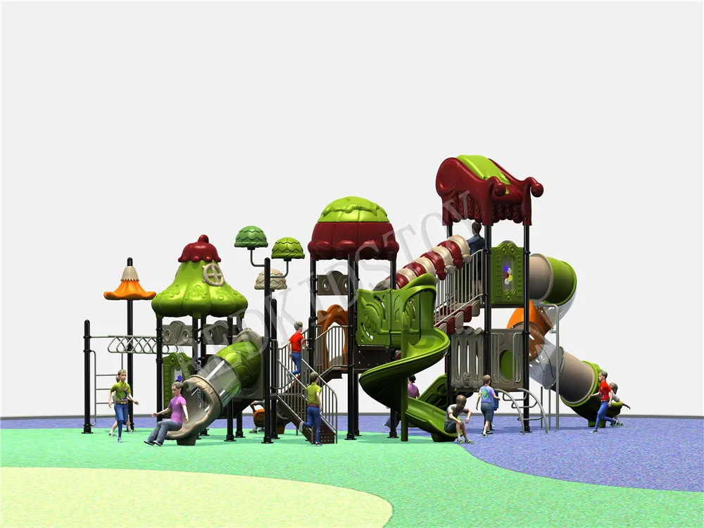 Wholesale EU Standard Big Outdoor Playground With Two Levels