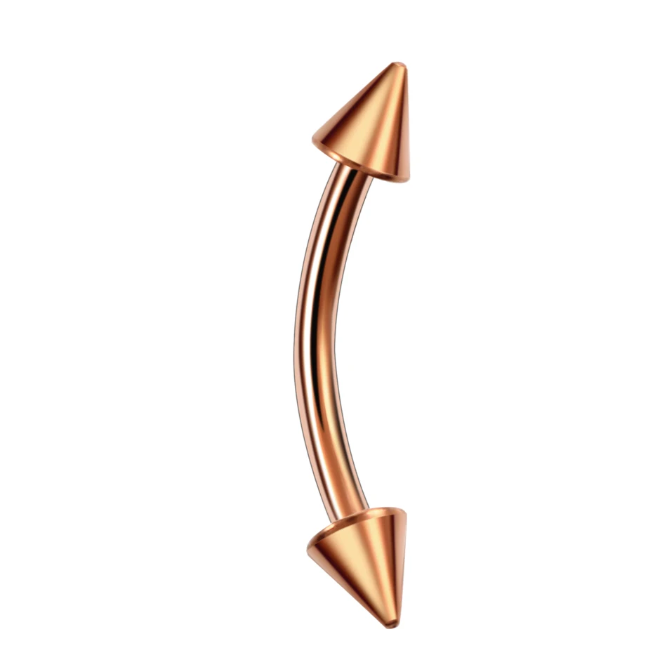G23 Titan Epoxy gebogene Hanteln Augenbrauenringe Piercing gebogene Stange Banane Augenbraue Ohrknorpel Tragus Körperpiercing Schmuck