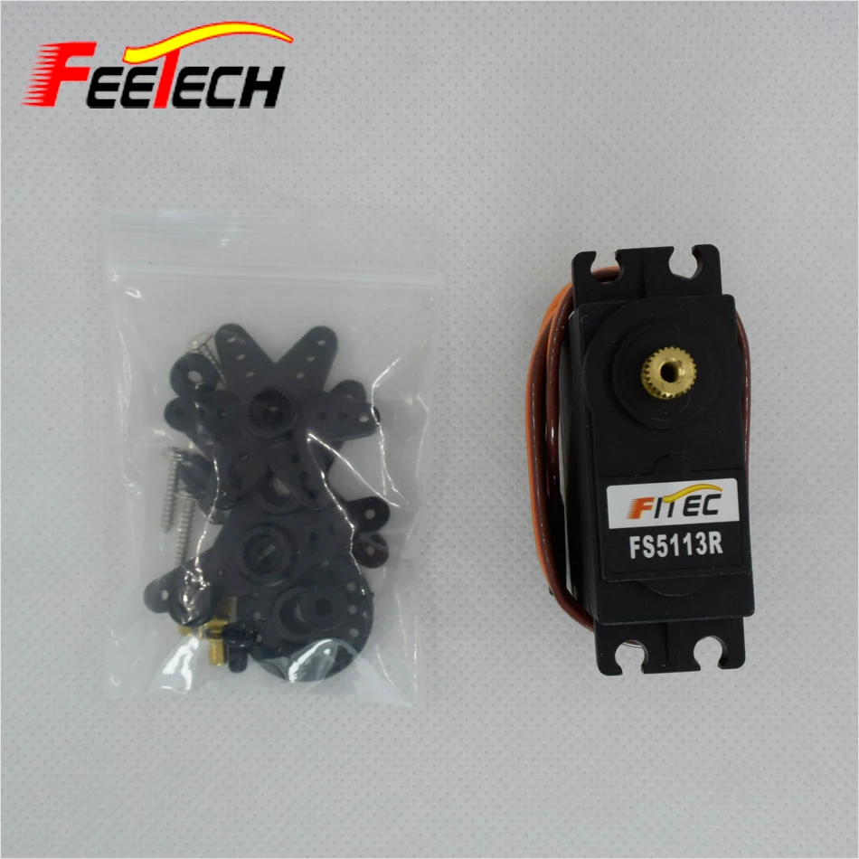 5pcs 13kg.cm 360 Degree Continuous Rotation Servo FS5113R FEETECH Servo for Robot