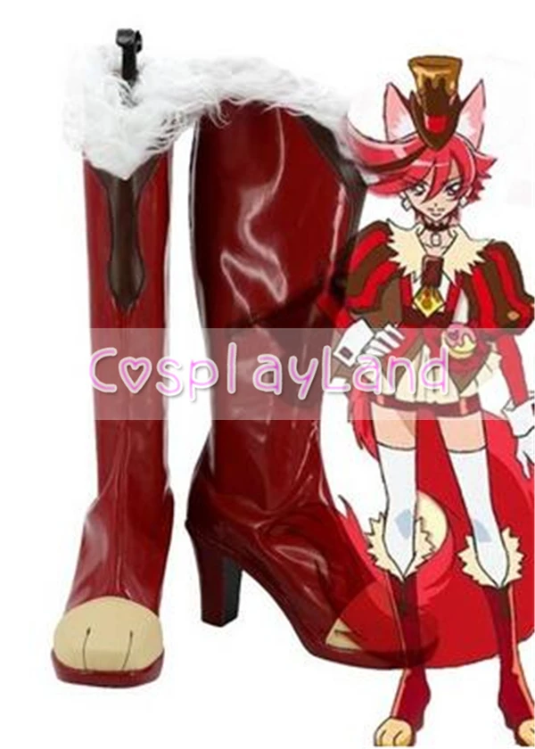 KiraKira Pretty Cure A La Mode Cure Chocolat Kenjou Akira Cosplay Shoe Cosplay Show Costume Anime Party Shoes Custom Made Boots