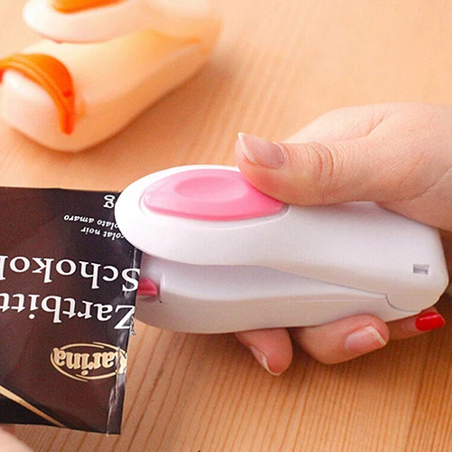 Portable Mini Heat Sealer Household Sealing Machine Heat Sealer Capper Food Saver For Plastic Bags Package Mini Gadgets