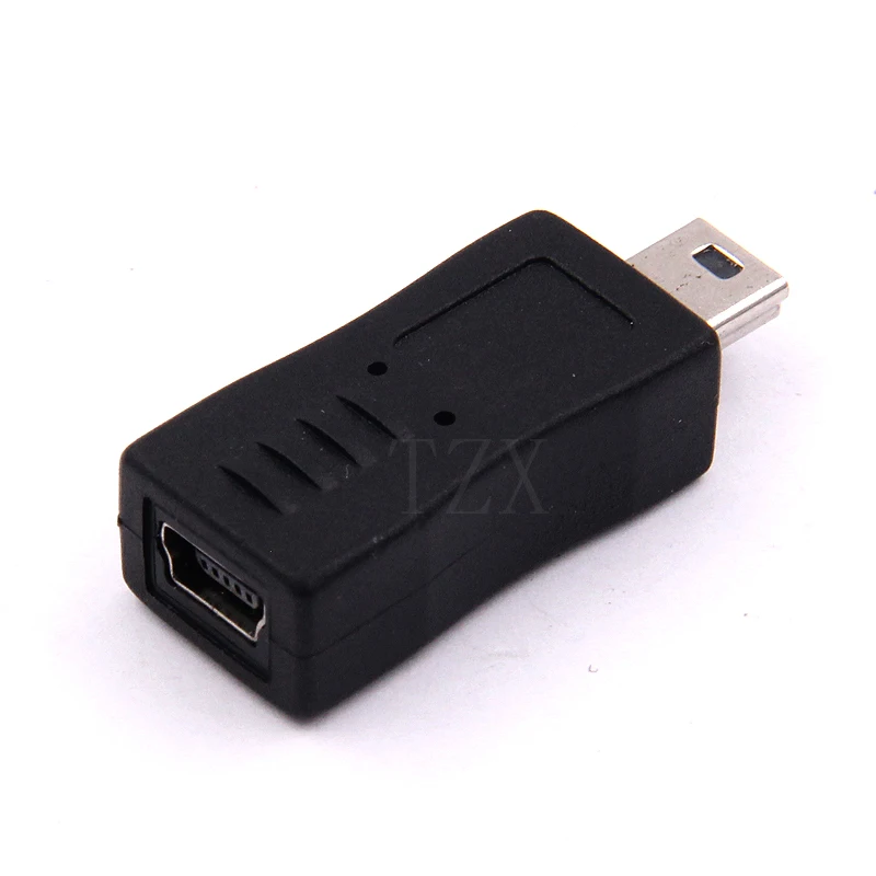 

High Quality 5pcs/lot Mini USB male to Mini 5p female Extension Adapter Converter