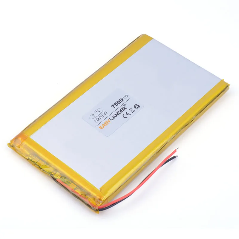 

8065129 3.7V 7500mah Lithium polymer Battery For iPad 3 Tablet PCs PDA Digital Products Tablet Pc PAD,DVD Naptop 0865129