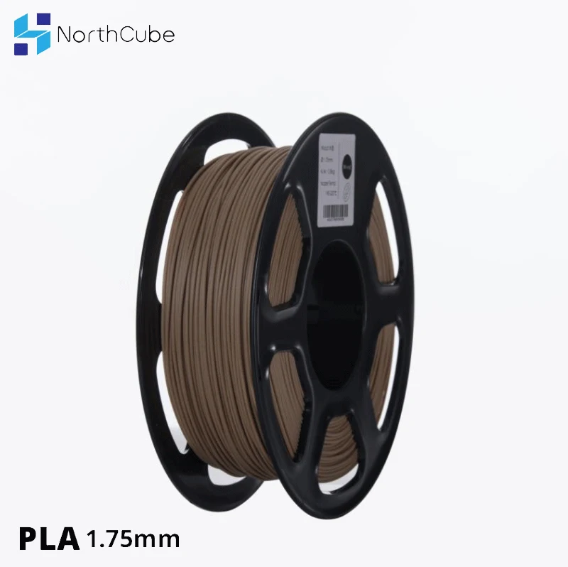 

3D Printer PLA Filament 1.75mm for 3D Printers, 0.8KG +/- 0.02mm Wood Color