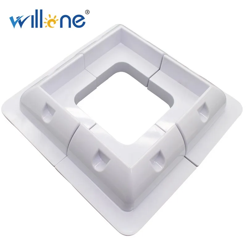 Willone 4pcs  ABS Solar Panel Mounting Brackets