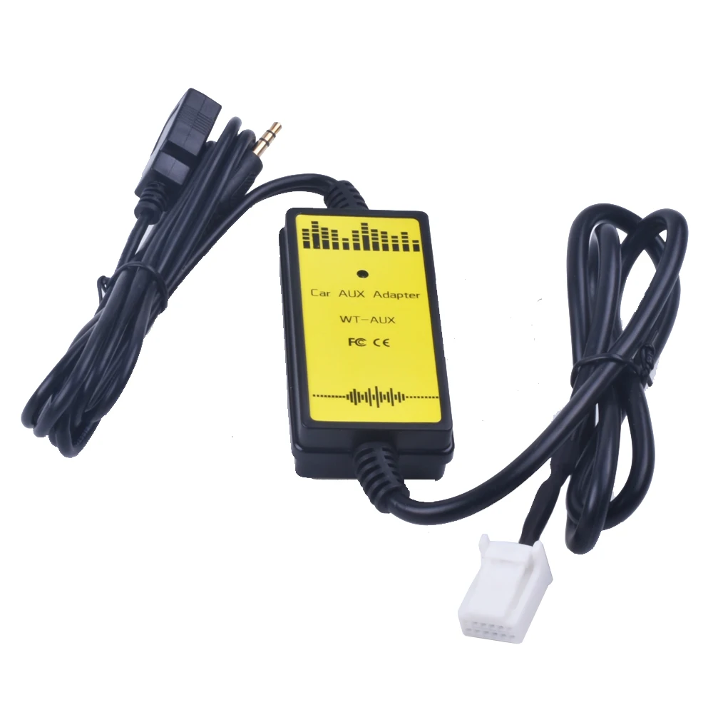 

Car CD Adapter MP3 Audio Interface AUX USB Adapter CD Changer 12pin for Toyota RAV4 Corolla Yaris Auris