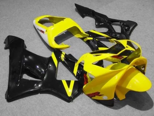 

km Yellow black Injection ABS Plastic Fairing Kits For CBR900RR 929 00 01 Year CBR929RR 2000 2001 Fairings