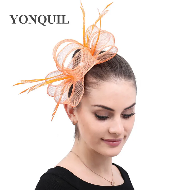 Sombrero de novia para el pelo para mujer, diadema para fiesta y cena, accesorios formales para el cabello