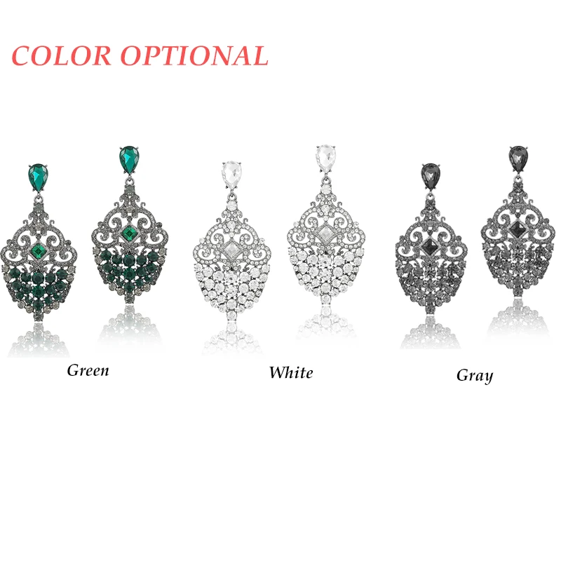 VEYO Full of Rhinestone Crystal Drop Earrings For Women brincos Pendientes Zinc Alloy Lead free nickel free