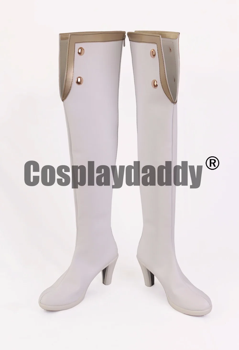 Fate/Extella Link Lancer Scathach Military Version Cosplay Long Boots Shoes S008